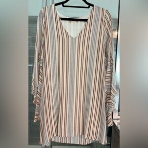 Altar’d State long bell sleeve shift dress. Size Medium